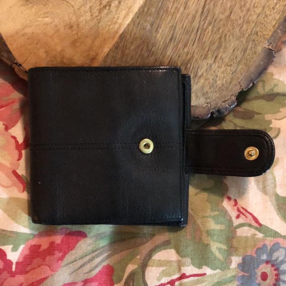 Vtg WILSON Leather Wallet Bilfold Gold HW Photo & 15 Card Paper Bill+SnapClose - Picture 5 of 13